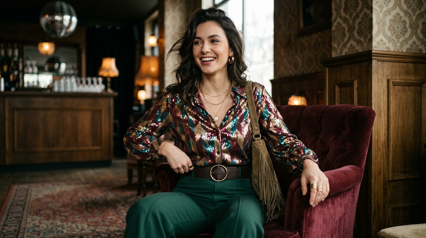 abbigliamento donna disco anni 70