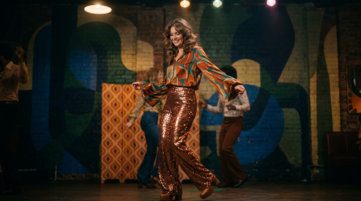 abbigliamento donna disco anni 70