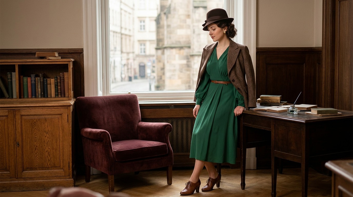 abbigliamento stile anni 30 donna